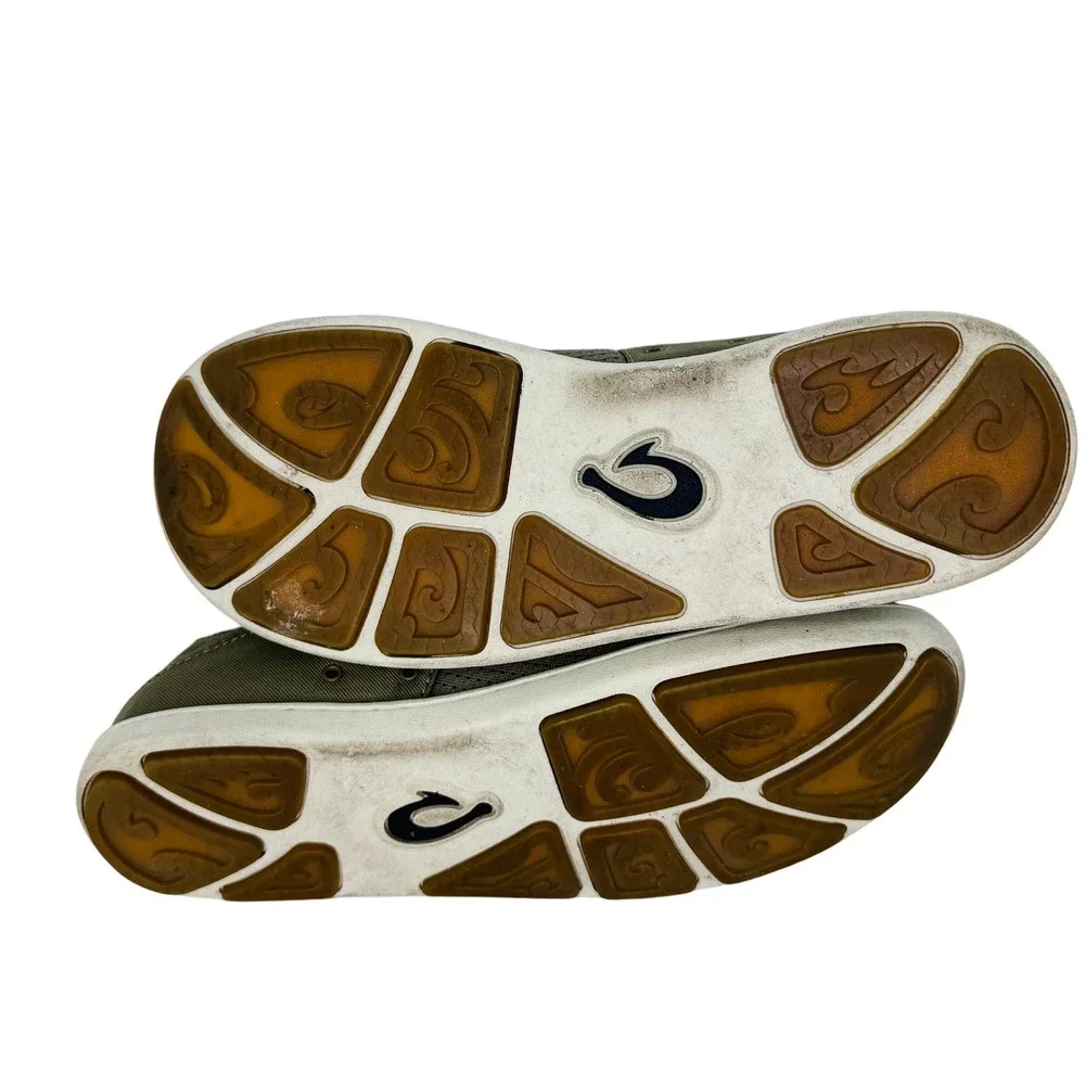 Nohea Moku No‎ Tie Boat Shoes Quick Dry Mesh Breathable Slip On Green Size 8.5M